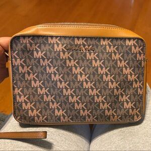 Stylish Brown and Tan Michael Kors HandBag